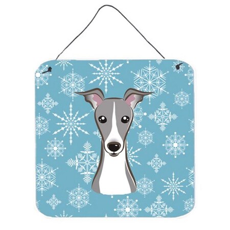 Carolines Treasures Snowflake Italian Greyhound Wall and Door Hanging Prints BB1670DS66